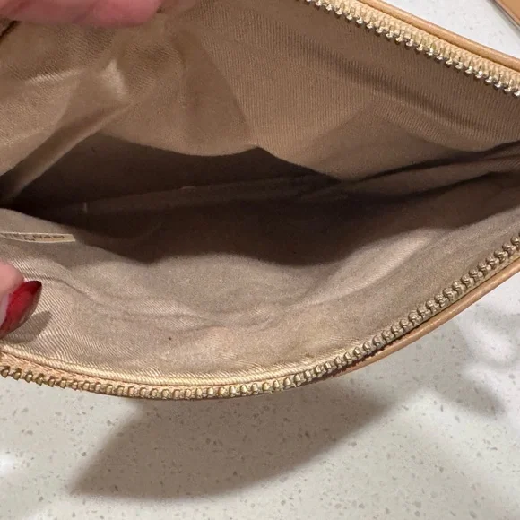 Coach Tan Leather North South Zip Crossbody - Picture 8 of 13